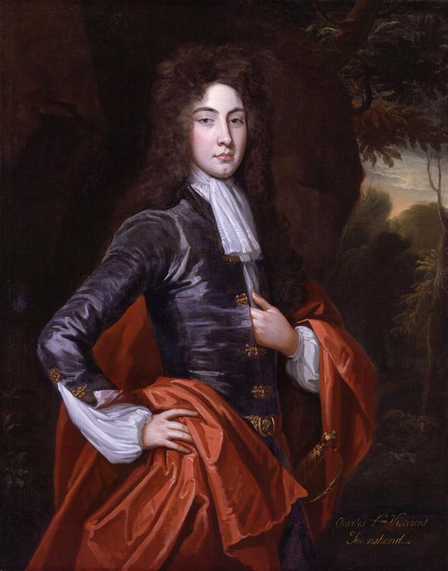 Charles Townshend, 2nd Viscount Townshend by Sir Godfrey Kneller, Bt