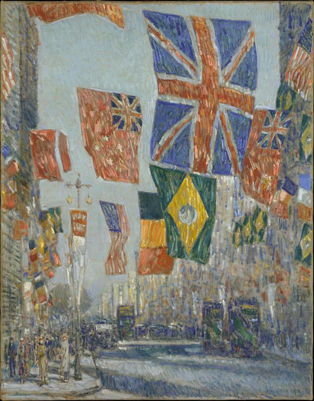 Childe Hassam--Avenue of the Allies, Great Britain, 1918