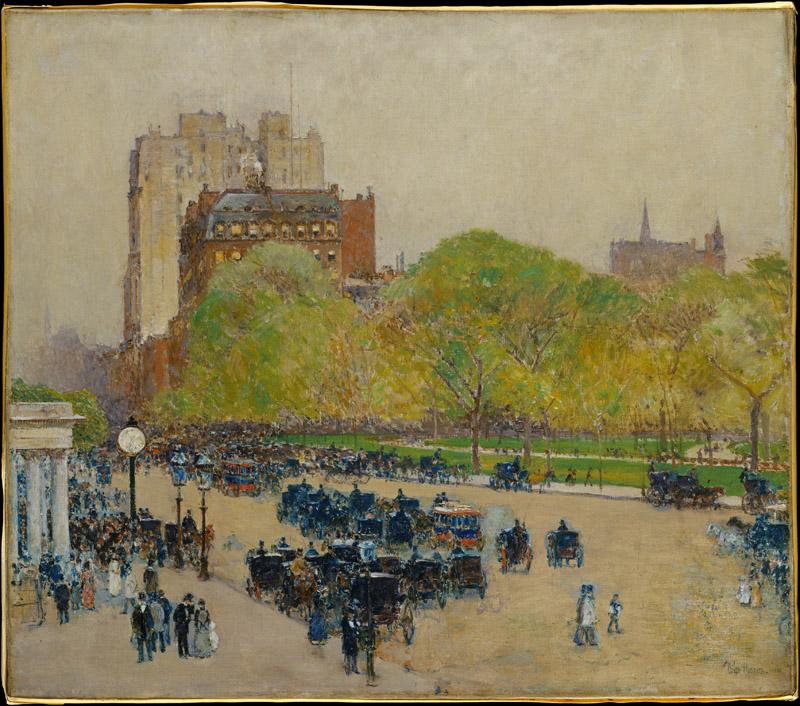 Childe Hassam--Spring Morning in the Heart of the City