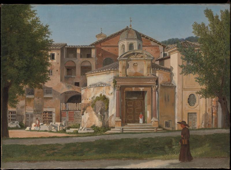 Christoffer Wilhelm Eckersberg--A Section of the Via Sacra, Rome