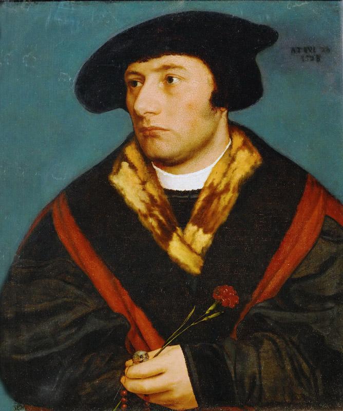 Christoph Amberger (c. 1505-1561 or 1562) -- Portrait of a Man Aged 25