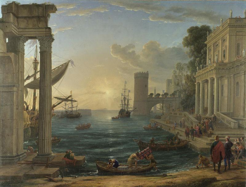 Claude - Seaport with the Embarkation of the Queen of Sheba
