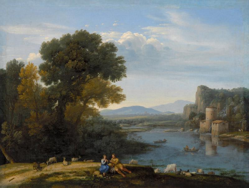 Claude Gellee (Le Lorrain) - Mill on the Tiber, ca. 1650