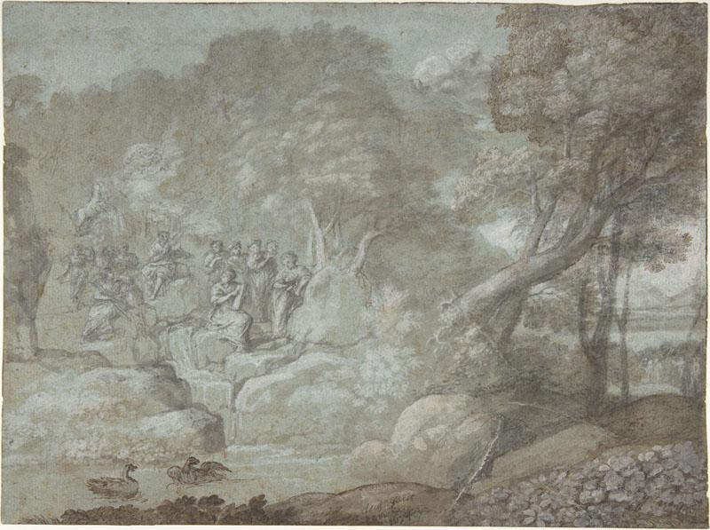 Claude Lorrain--Landscape with Apollo and the Muses