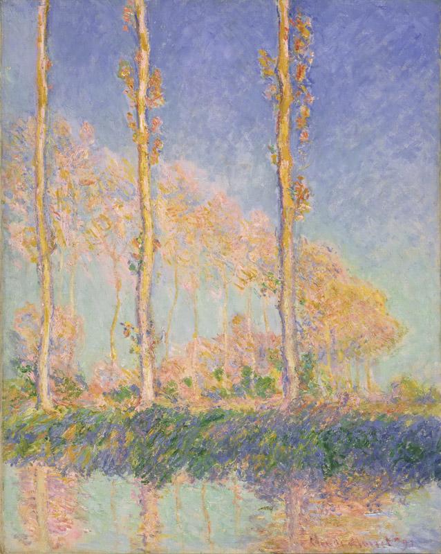 Claude Monet, French, 1840-1926 -- Poplars