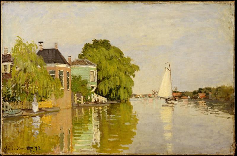 Claude Monet--Houses on the Achterzaan