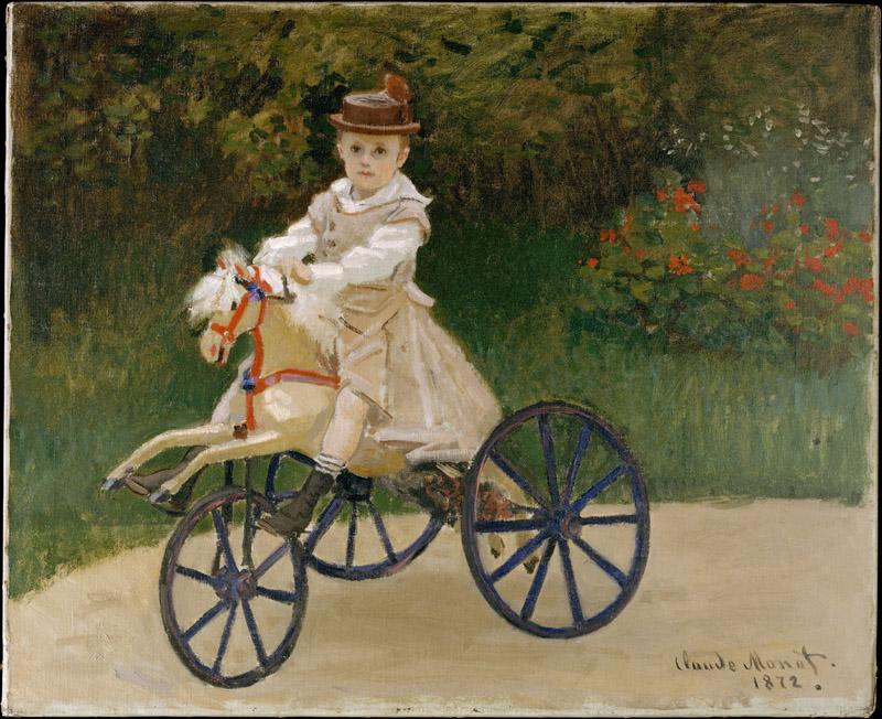 Claude Monet--Jean Monet (1867-1913) on His Hobby Horse