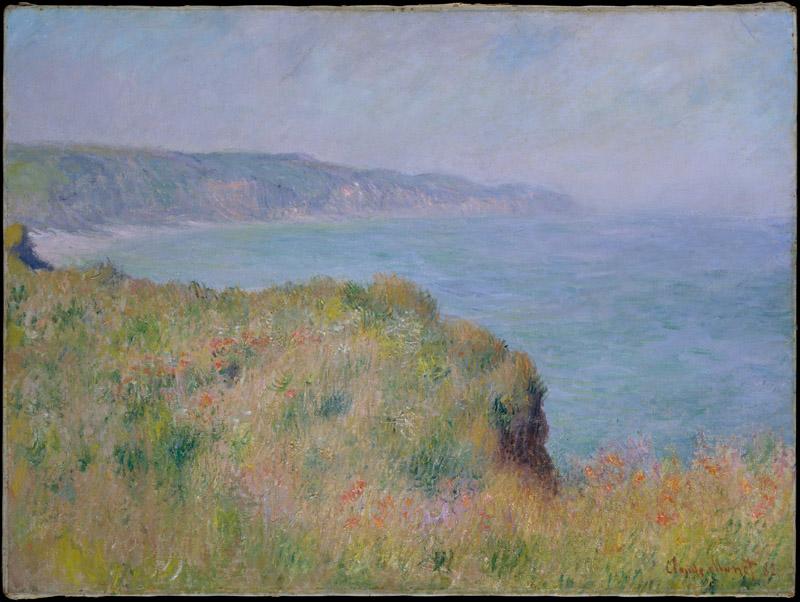 Claude Monet--On the Cliff at Pourville