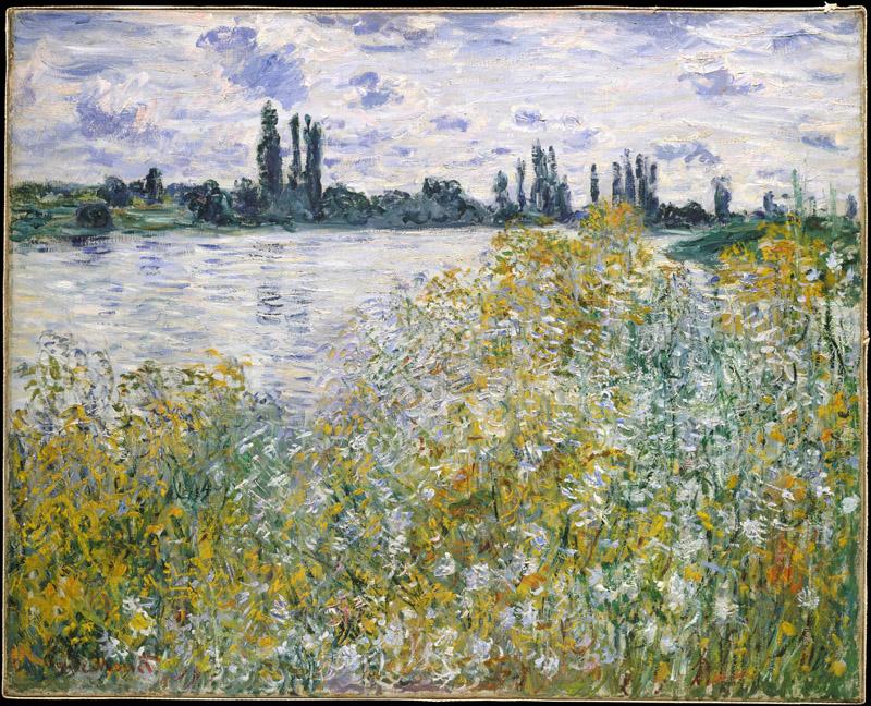 Claude Monet--ile aux Fleurs near Vetheuil