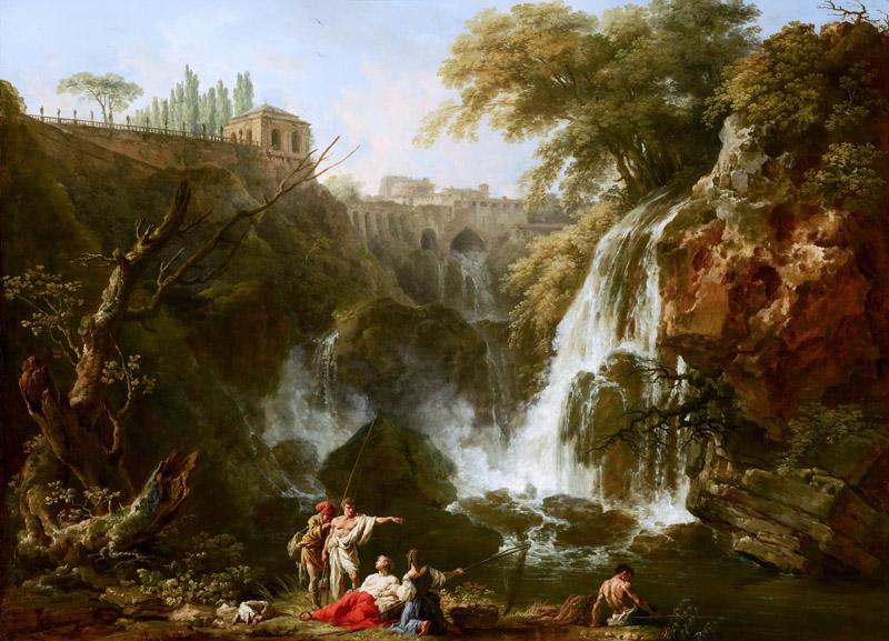 Claude-Joseph Vernet - The Waterfalls at Tivoli, with the Villa of Maecenas