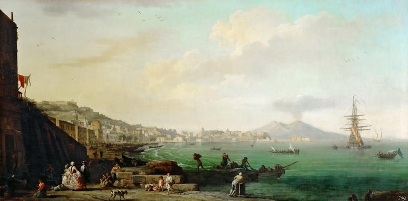 Claude-Joseph Vernet -- View of Naples with Mount Vesuvius