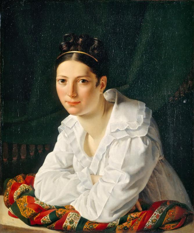 Claude-Marie Dubufe -- Portrait of Madame Claude