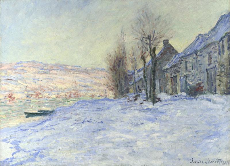 Claude-Oscar Monet - Lavacourt under Snow