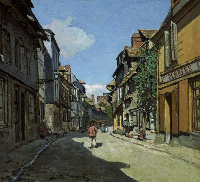 Claude Monet - Rue de la Bavole, Honfleur