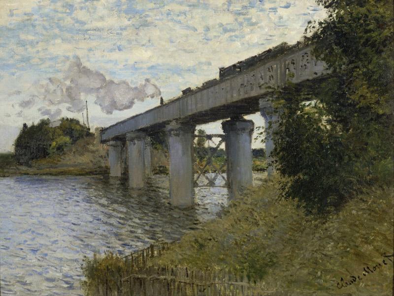 Claude Monet - The Railroad bridge in Argenteuil