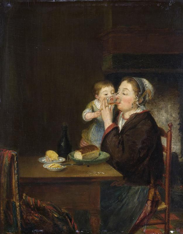 Coclers, Louis Bernard -- Een moeder met haar kind, 1794