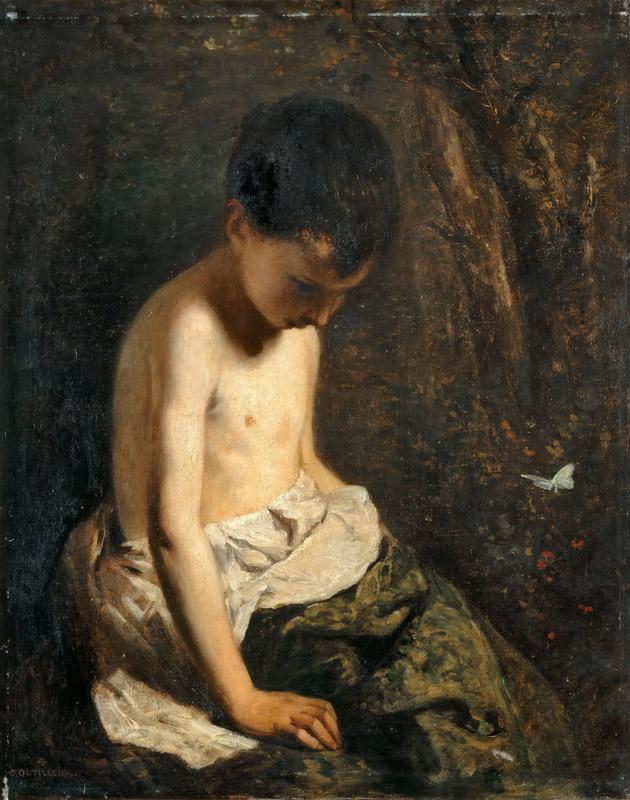Constant Dutilleux -- Child with butterfly