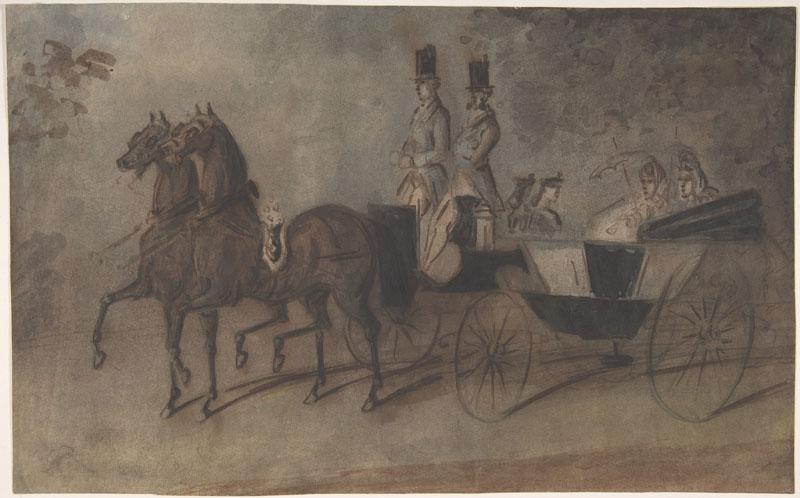 Constantin Guys--Women in a Carriage