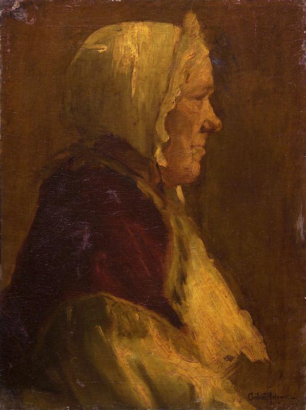 Content Aline Johnson - Head of Old Woman, ca. 1906-1914