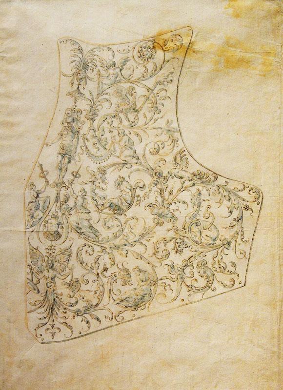 Copy after etienne Delaune--Design for the Breastplate of a Suit of Armor