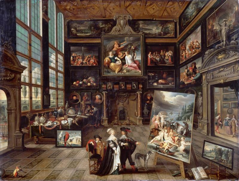 Cornelis de Baellieur -- Interior of a Collector Cabinet