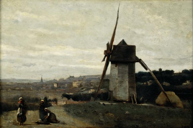 Corot, Jean-Baptiste Camille -- Un moulin a vent