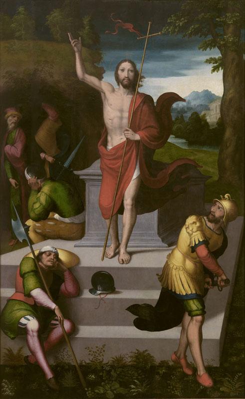 Correa de Vivar, Juan-La Resurreccion de Cristo-210 cm x 135 cm
