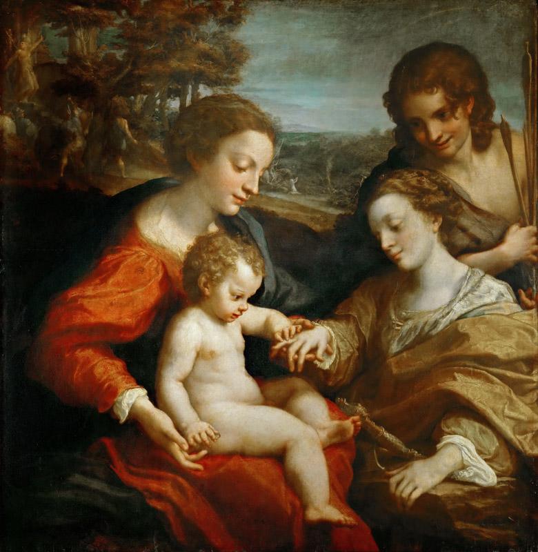 Correggio -- Mystic Marriage of Saint Catherine of Alexandria with the Child Jesus