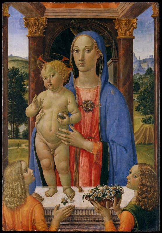 Cosimo Rosselli--Madonna and Child with Angels