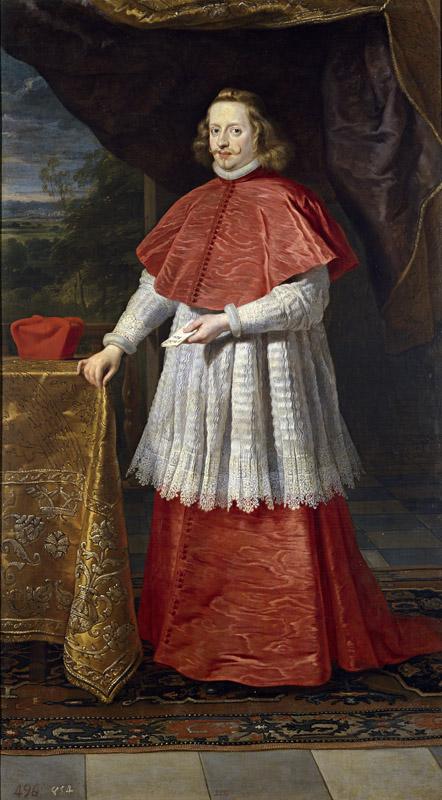 Crayer, Gaspar de-El cardenal-infante Fernando de Austria-219 cm x 125 cm