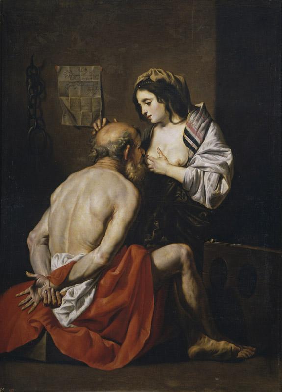 Crayer, Gaspar de-La Caridad romana-198 cm x 144 cm