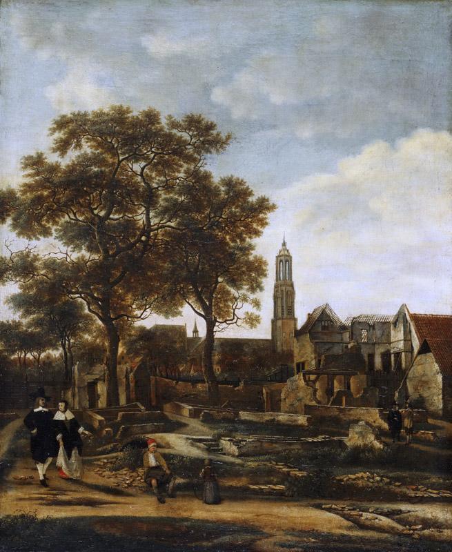 Daniel Vosmaer, Dutch (active Delft), documented 1650 -- View of Delft after the Explosion of 1654