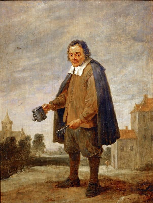 David Teniers II -- Mendicant with a rattle