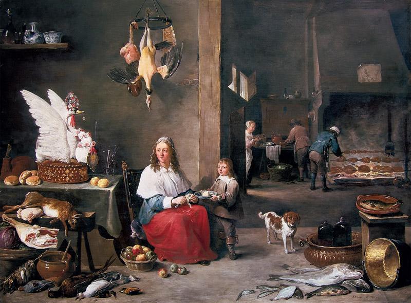 David Teniers the Younger - Kitchen Interior
