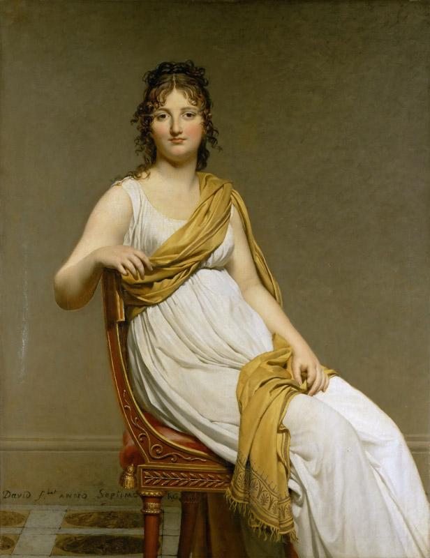 David, Jacques Louis -- Henriette Verniac, nee Henriette Delacroix, soeur d Eugene Delacroix