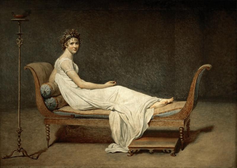 David, Jacques Louis-- Mme Recamier nee Julie Bernard (1777-1849)