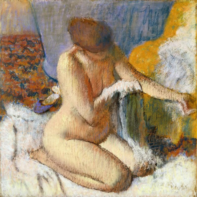 Degas, Edgar -- Nue apres le bain