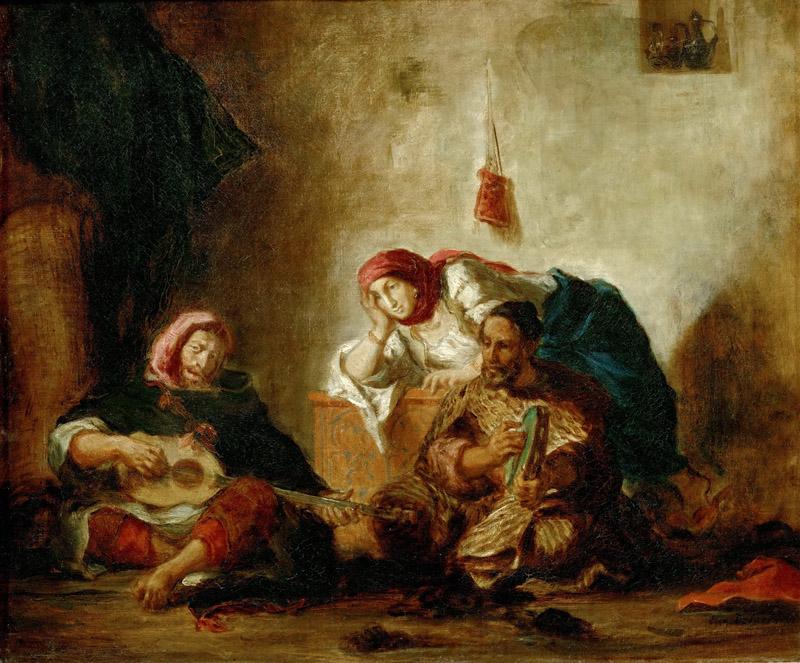 Delacroix, Eugene -- Musiciens juifs de Mogador-Jewish musicians of Mogador