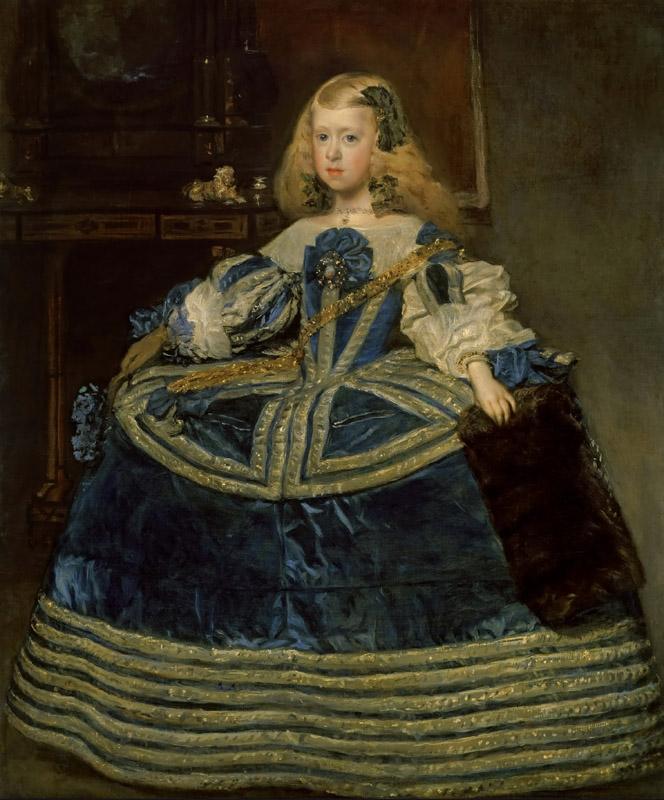 Diego Velazquez --The Infanta Margarita Teresa in a Blue Dress