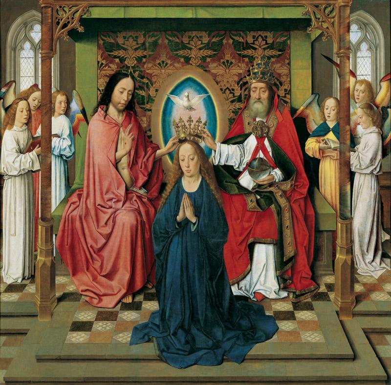 Dieric Bouts - Coronation of the Virgin Mary, c. 1450