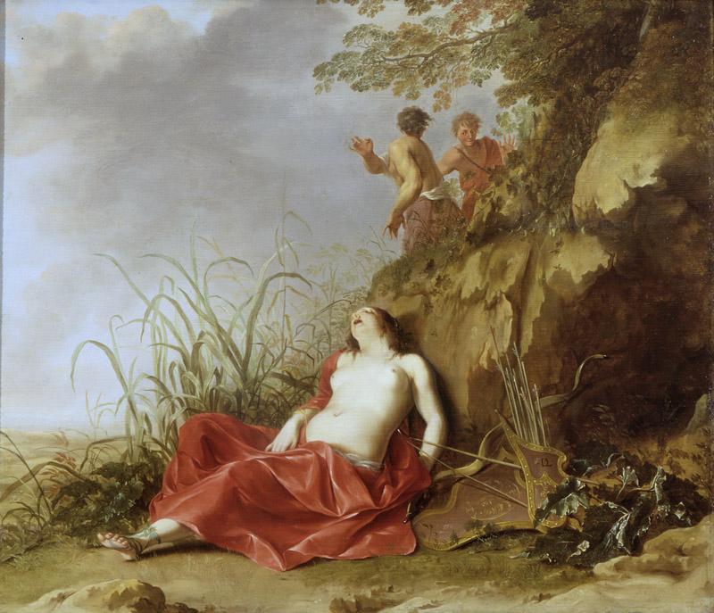 Dirck van der Lisse - A Hunting Nymph, Asleep