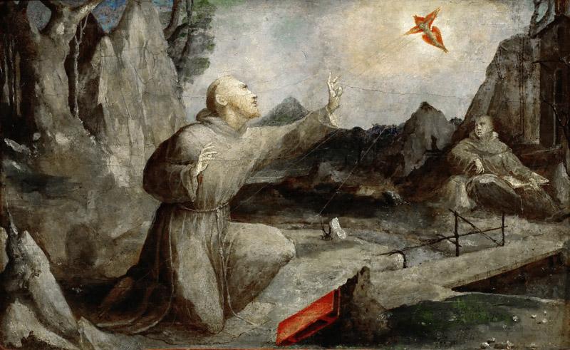 Domenico Beccafumi (1486-1551) -- Saint Francis of Assisi Receiving the Stigmata