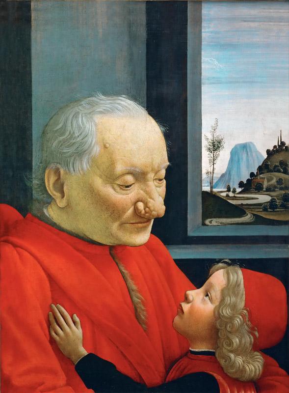 Domenico Ghirlandaio -an Old Man and a Young Boy