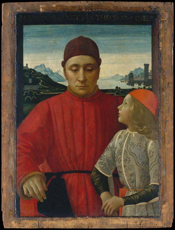 Domenico Ghirlandaio--Francesco Sassetti (1421-1490) and His Son Teodoro