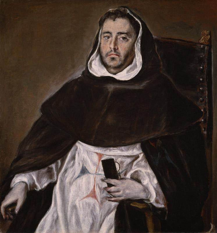 Domenikos Theotokopoulos (El Greco) - Portrait of a Trinitarian Friar, ca. 1609