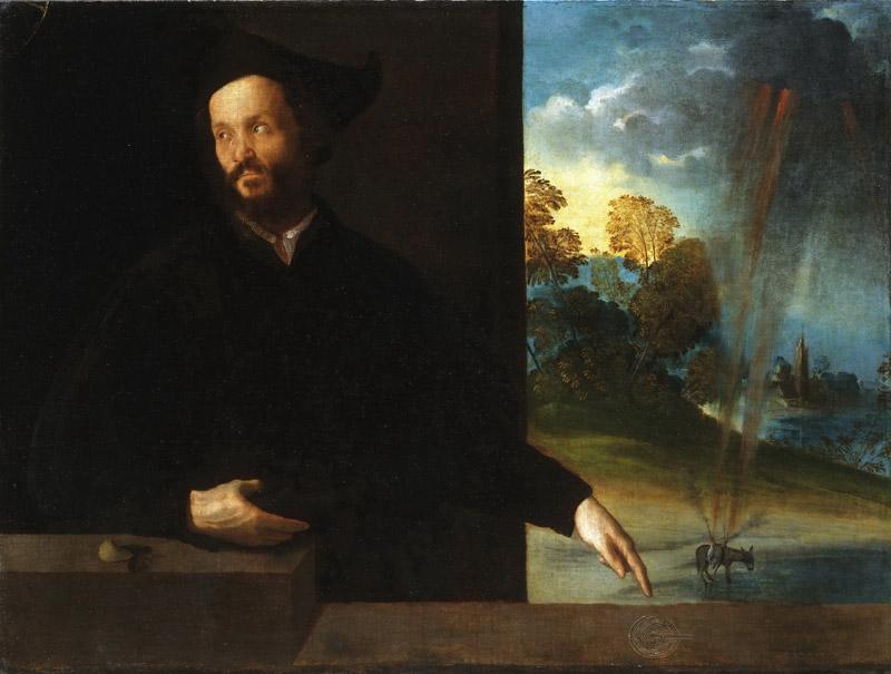 Dosso Dossi (Giovanni de Luteri), Italian (active Ferrara), first recorded 1512, died 1542 -- Portrait of a Gentleman