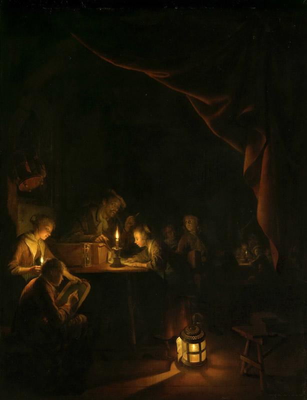 Dou, Gerard -- De avondschool, 1660 - 1665