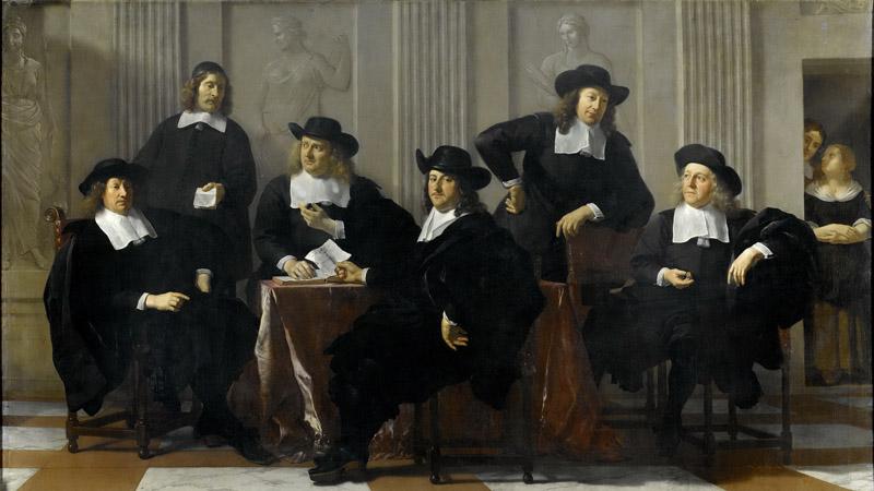 Dujardin, Karel -- De regenten van het Spinhuis en Nieuwe Werkhuis te Amsterdam, 1669