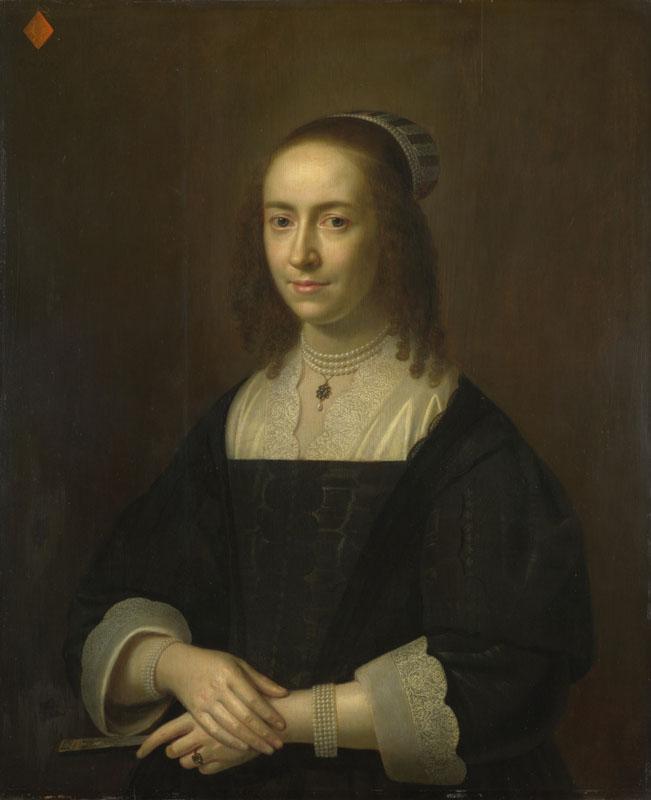 Dutch - Portrait of a Lady with a Fan
