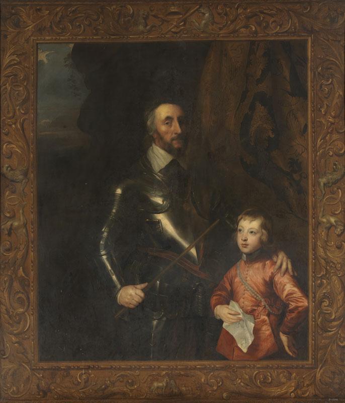 Dyck, Antonio van (Copia de Taller)-El conde de Arundel y su nieto Thomas-189 cm x 165 cm